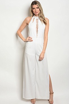 Cathedral Top Sleeveless Slit Jumpsuit - Pack of 6 Pieces