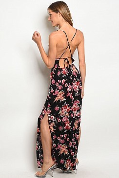 Back Flaunt Side Slits Maxi Dress - Pack of 6 Pieces