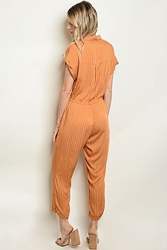 Button Detail Jumpsuit - Pack of 6 Pieces