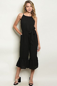 Ruffled Cropped Jumpsuit - Pack of 6 Pieces