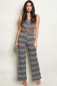 Sleeveless Classic Jumpsuit - Pack of 6 Pieces