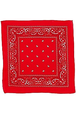 PACK OF 12 PAISLEY BANDANA HEADWRAP SCARF MASK