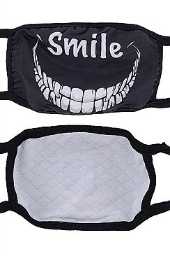 REUSABLE "SMILE" FASHION MASK