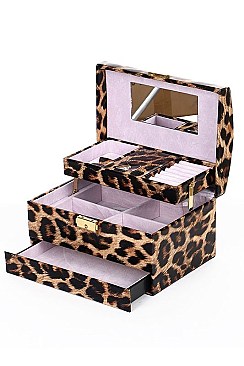 LEOPARD PRINT JEWELRY CASE FM-CO125