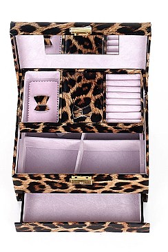 LEOPARD PRINT JEWELRY CASE FM-CO125