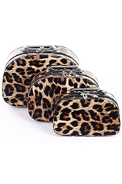 SET OF 3 COSMETIC MAKEUP BOX DOME SHAPED FM-CO126