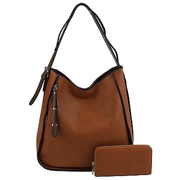 Textured 2-in-1 Shoulder Bag