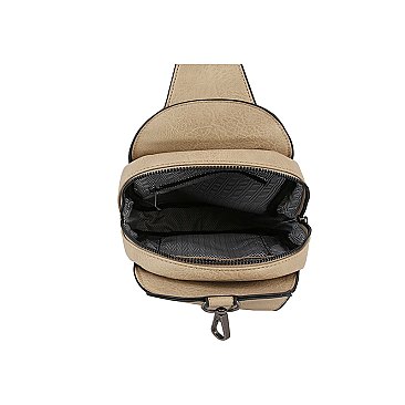 Buckle Pocket Sling Bag Backpack