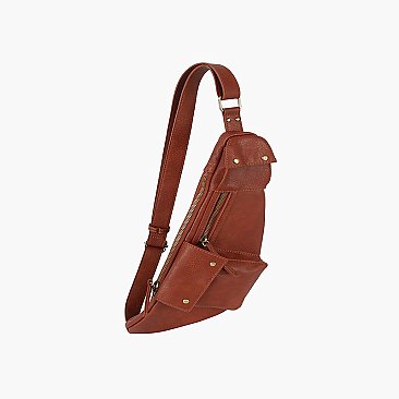 Multi Pocket Sling Bag Fanny Pack