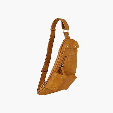 Multi Pocket Sling Bag Fanny Pack