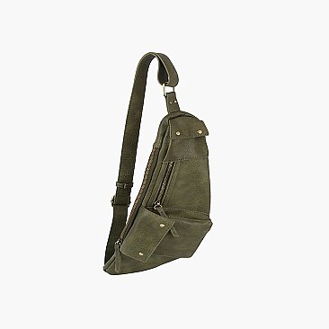 Multi Pocket Sling Bag Fanny Pack