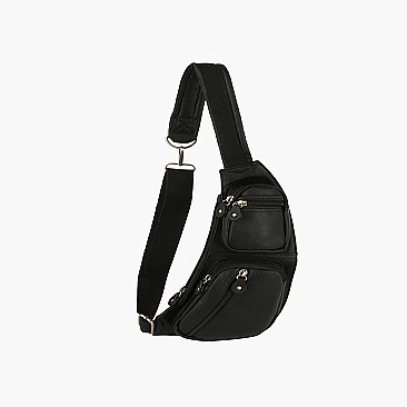 Multi Pocket Crossbody Bag Fanny Pack