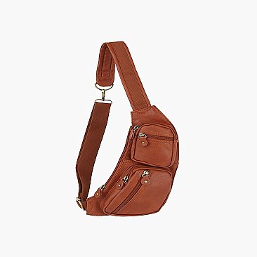 Multi Pocket Crossbody Bag Fanny Pack