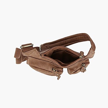 Multi Pocket Crossbody Bag Fanny Pack