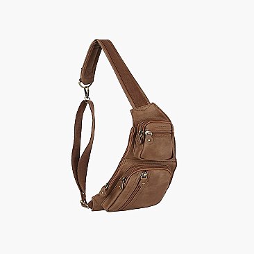 Multi Pocket Crossbody Bag Fanny Pack