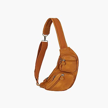 Multi Pocket Crossbody Bag Fanny Pack