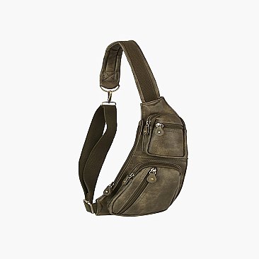 Multi Pocket Crossbody Bag Fanny Pack