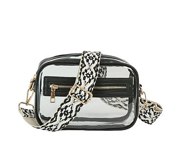 See Thru Boxy Crossbody Bag Guitar Strap