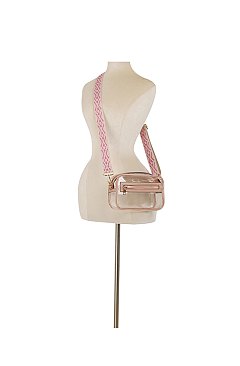See Thru Boxy Crossbody Bag Guitar Strap