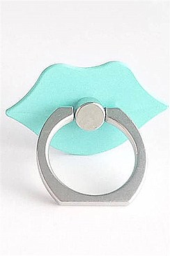 PACK OF (12 PCS) LIPS SHAPED RING-GRIP ANTI-DROP FINGER HOLDER FM-CR006LP