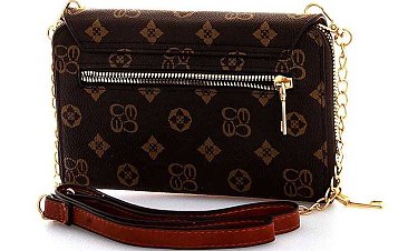 ALBA FASHION LOGO PRINT CROSSBODY WALLET