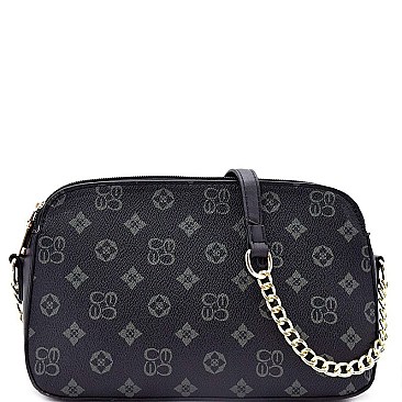 Classic Monogram Chain Strap Cross Body Bag