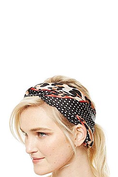LEOPARD PRINT SQUARE SCARF BANDANA