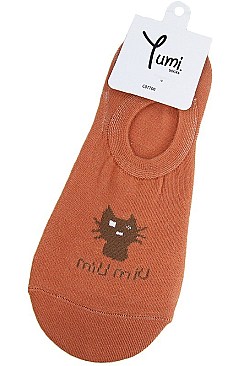 Pack of (12 Pieces) Assorted Cat Theme Socks FM-CSK6292