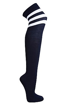 PACK OF 12 FASHION KNEE HIGH BOOT SOCKS