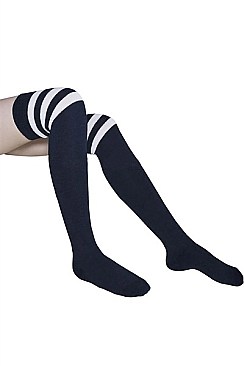 PACK OF 12 FASHION KNEE HIGH BOOT SOCKS