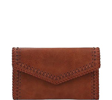 CLASSIC LINKED STRING ENVELOPE CLUTCH WITH CHAIN JYCTCL-0018