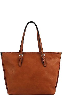 CHIC TEXTURED PU LEATHER FASHION DESIGNER SHOPPER BAG JYCTD-0013