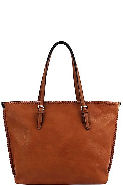 CHIC TEXTURED PU LEATHER FASHION DESIGNER SHOPPER BAG JYCTD-0013