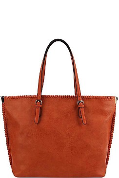 CHIC TEXTURED PU LEATHER FASHION DESIGNER SHOPPER BAG JYCTD-0013