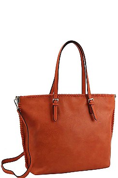 CHIC TEXTURED PU LEATHER FASHION DESIGNER SHOPPER BAG JYCTD-0013