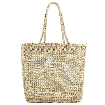 Fashion Woven Straw Shopper