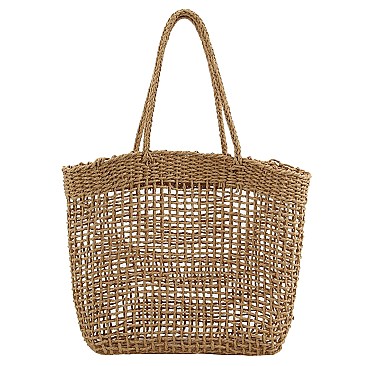 Fashion Woven Straw Shopper