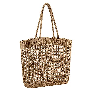 Fashion Woven Straw Shopper