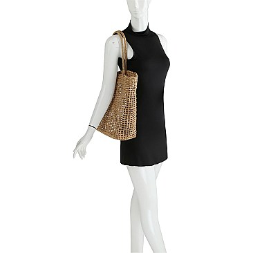 Fashion Woven Straw Shopper