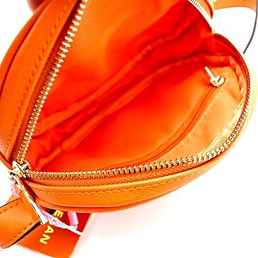 Chevron Quilted Pattern Fashion Round Fanny Pack MH-CTJY0013