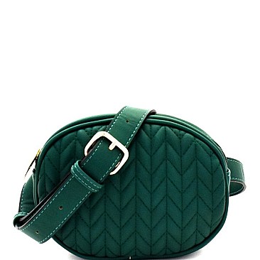 Stylish Quilted Pattern Round Fanny Pack CTJY0014-MH