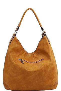 CHIC TEXTURED PU LEATHER DESIGNER FASHION DOUBLE TASSEL HOBO BAG JYCTMC-0003