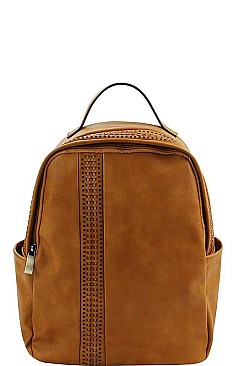 STYLISH SMOOTH TEXTURED PU LEATHER DESIGNER BACKPACK JYCTMC-0007