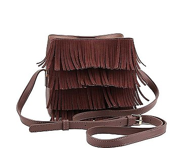FASHION MULTI FRINGE CROSSBODY BAG