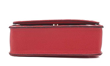 2IN1 FASHION QUILTED V DESIGN CROSSBODY BAG WALLET SET