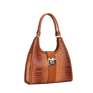 2 in-1 Embossed Croc Tote Set + Wallet