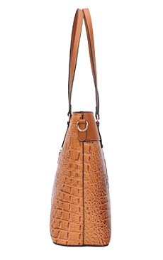 2- in- 1 Crocodile Tote Set With Matching Wallet