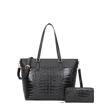 CROCODILE BLACK HANDBAGS WHOLESALE