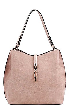 STYLISH SMOOTH TEXTURED PU LEATHER FASHION LONG STRAP CHIC SATCHEL JYD-0480