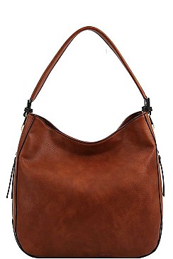 STYLISH SMOOTH TEXTURED PU LEATHER MODERN FASHION HOBO BAG JYD-0489